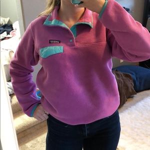 PATAGONIA- pink with teal detailing